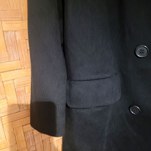 Vtg LUXURY Soft CASHMERE womens Coat size 10 M Trench Overcoat Floor Length 80s - Picture 8 of 12